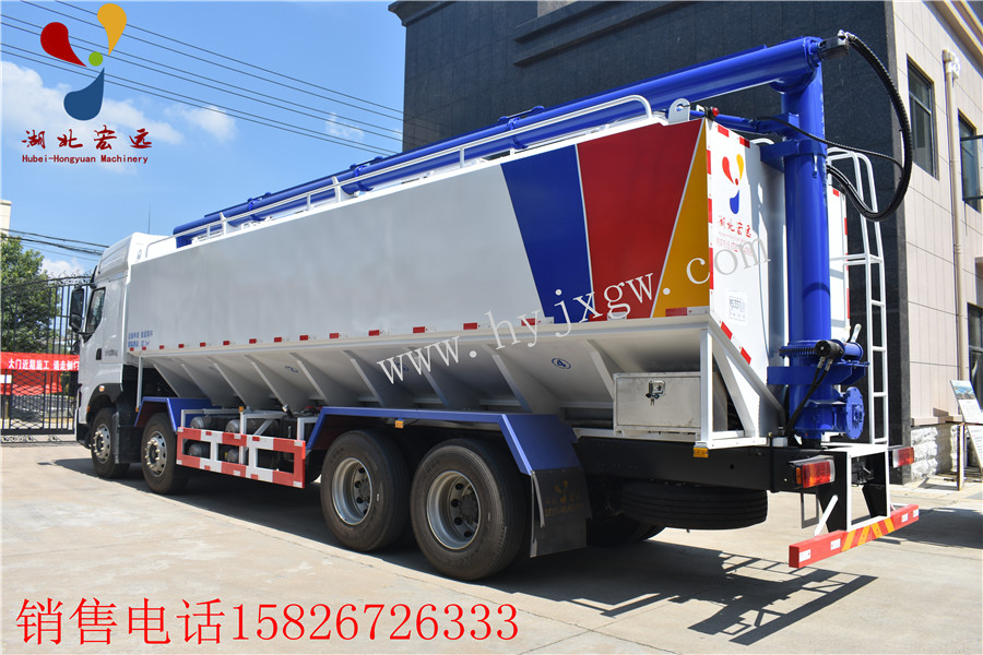 宏远国六20吨柳汽乘龙H7液压饲料运输车